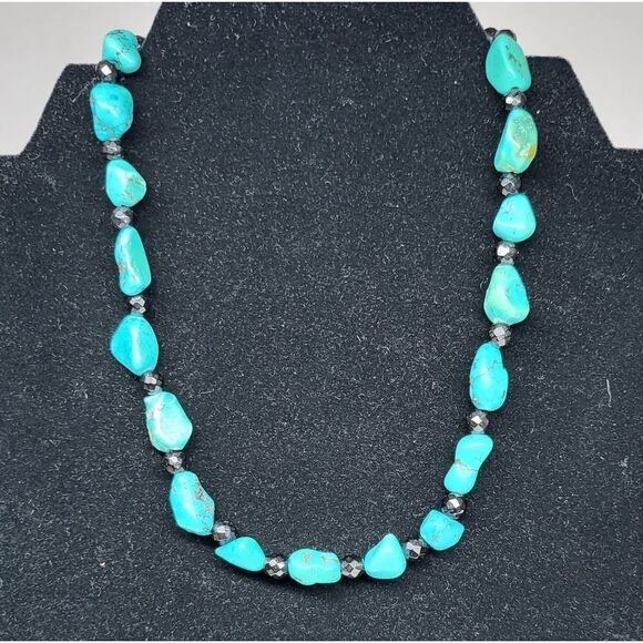 Del Sol Turquoise Nugget Necklace and Bracelet Set - Picture 6 of 8